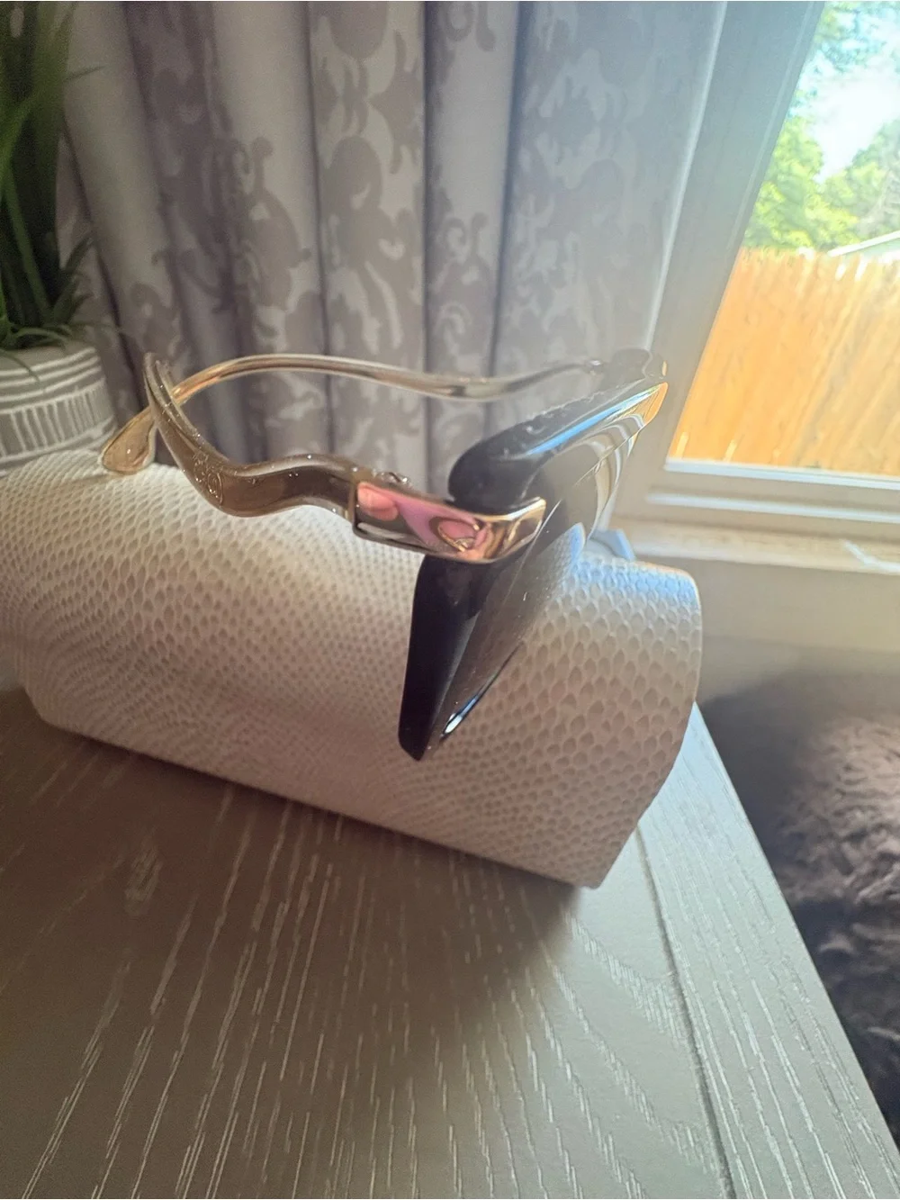 Jimmy Choo Oversized Sunglasses - Classic Shield Style